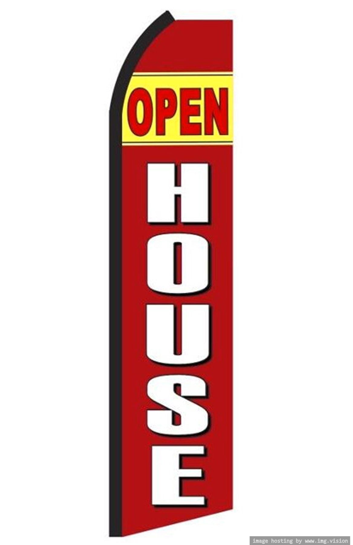 OnPoint Wares Super Open House Advertising Flag | 11.5ft x 3.5ft ...