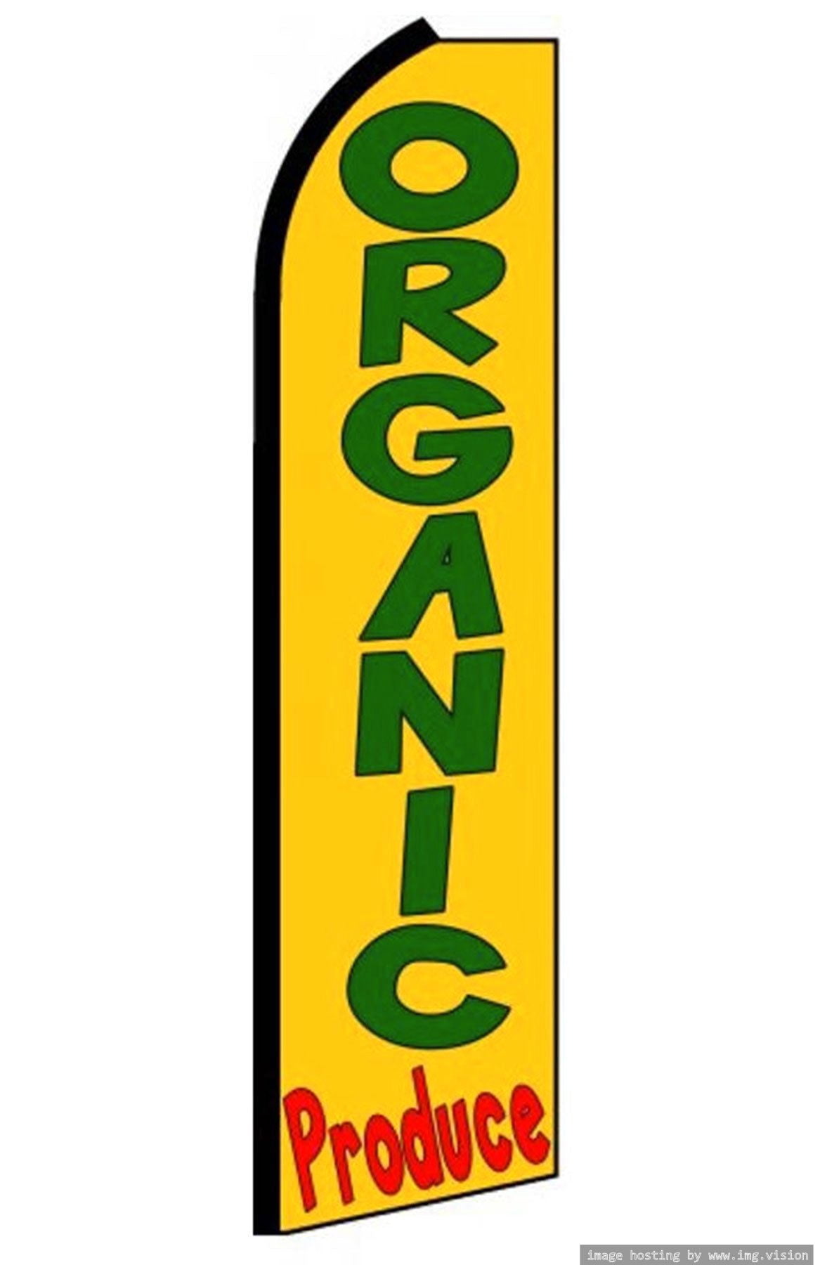 OnPoint Wares Super Organic Produce Advertising Flag | 11.5ft x 3.5ft ...