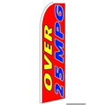thumbnail image 1 of OnPoint Wares Super Over 20 Mpg Advertising Flag | 11.5ft x 3.5ft, 1 of 3