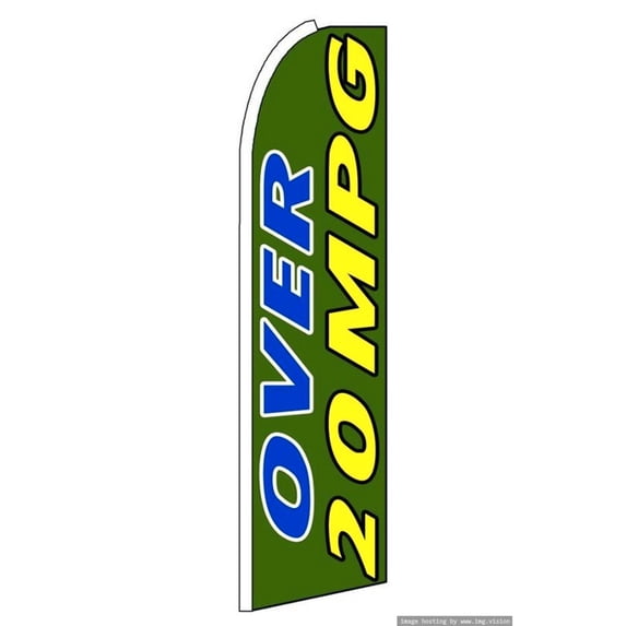 OnPoint Wares Super Over 20 Mpg Advertising Flag | 11.5ft x 3.5ft