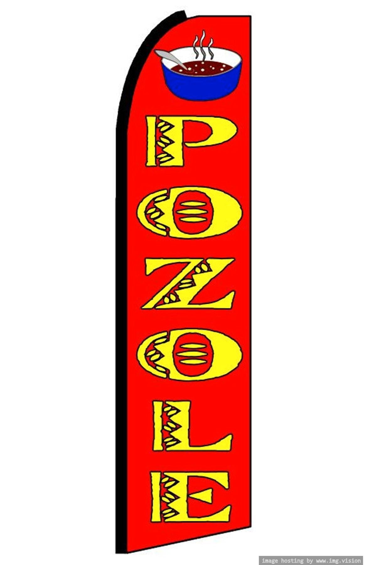 OnPoint Wares Super Pozole Advertising Flag | 11.5ft x 3.5ft - Walmart.com