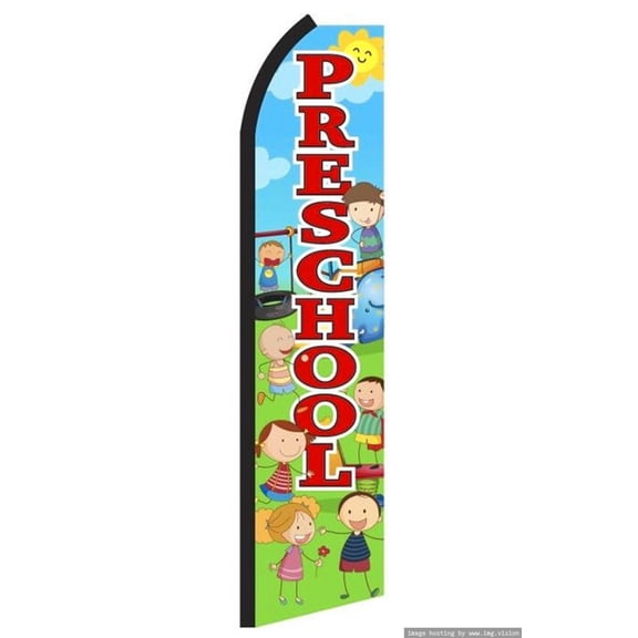 OnPoint Wares Super Pre School Cars Advertising Flag | 11.5ft x 3.5ft