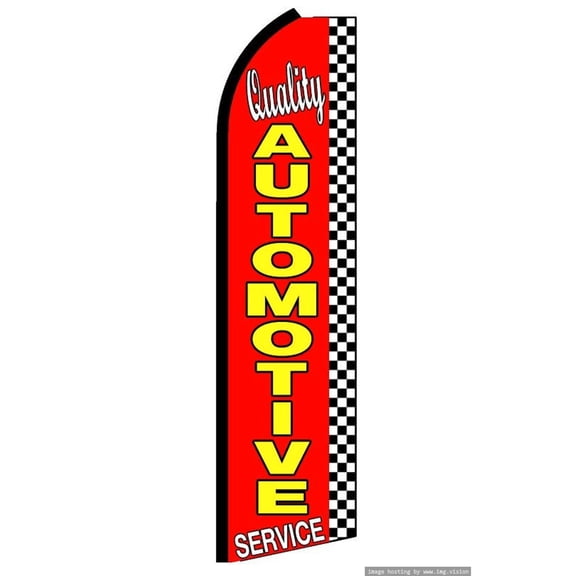OnPoint Wares Super Quality Automotive Service Advertising Flag | 11.5ft x 3.5ft