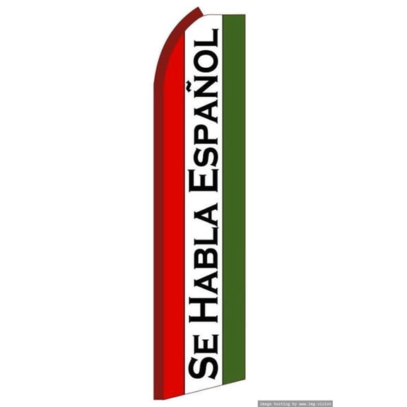 OnPoint Wares Super Se Habla Espanol Advertising Flag | 11.5ft x 3.5ft