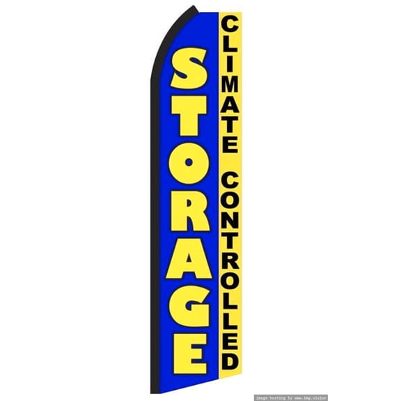 OnPoint Wares Super Storage Climate Controlled Advertising Flag | 11.5ft x 3.5ft