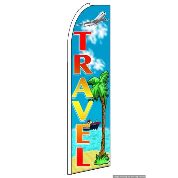 OnPoint Wares Super Travel Advertising Flag | 11.5ft x 3.5ft