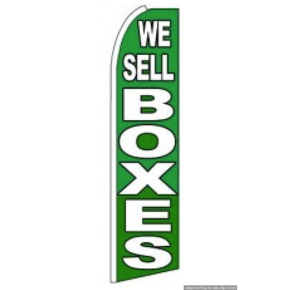 OnPoint Wares Super We Sell Boxex Advertising Flag | 11.5ft x 3.5ft