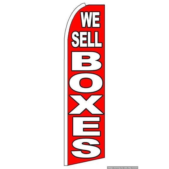 OnPoint Wares Super We Sell Boxex Advertising Flag | 11.5ft x 3.5ft