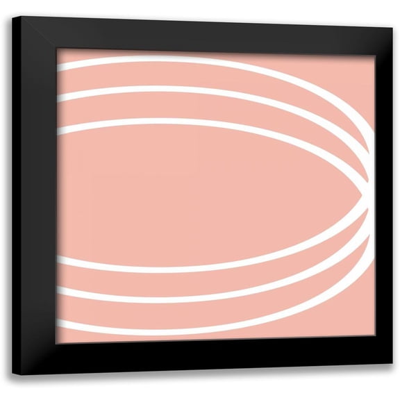 OnRei 12x12 Black Modern Framed Museum Art Print Titled - Spa Pattern II