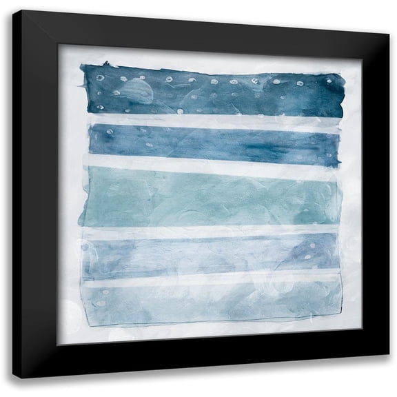 OnRei 12x12 Black Modern Framed Museum Art Print Titled - Star Chart