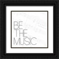 thumbnail image 1 of OnRei 12x12 Black Ornate Wood Framed with Double Matting Museum Art Print Titled - Be The Music 3, 1 of 4
