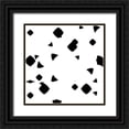 thumbnail image 1 of OnRei 12x12 Black Ornate Wood Framed with Double Matting Museum Art Print Titled - Block out Black and White Mate, 1 of 4