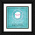 thumbnail image 1 of OnRei 12x12 Black Ornate Wood Framed with Double Matting Museum Art Print Titled - Dieting Mate, 1 of 4