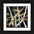 thumbnail image 1 of OnRei 12x12 Black Ornate Wood Framed with Double Matting Museum Art Print Titled - Golden Links, 1 of 4