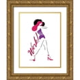thumbnail image 1 of OnRei 12x14 Gold Ornate Wood Framed with Double Matting Museum Art Print Titled - Sassy Work, 1 of 4