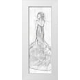 thumbnail image 1 of OnRei 13x32 White Modern Wood Framed Museum Art Print Titled - Dress Back 2, 1 of 4
