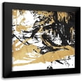 thumbnail image 1 of OnRei 15x15 Black Modern Framed Museum Art Print Titled - Free Form, 1 of 5