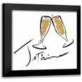 thumbnail image 1 of OnRei 15x15 Black Modern Framed Museum Art Print Titled - Jetaime Champagne, 1 of 5