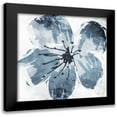 thumbnail image 1 of OnRei 15x15 Black Modern Framed Museum Art Print Titled - Sketched Cool Flower Mate, 1 of 5