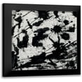 thumbnail image 1 of OnRei 15x15 Black Modern Framed Museum Art Print Titled - Splatter 2, 1 of 5