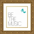 thumbnail image 1 of OnRei 15x15 Gold Ornate Wood Framed with Double Matting Museum Art Print Titled - Be The Music 1, 1 of 4