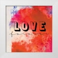 thumbnail image 1 of OnRei 15x15 White Modern Wood Framed Museum Art Print Titled - Love Forever I, 1 of 4