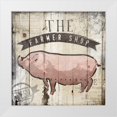 thumbnail image 1 of OnRei 15x15 White Modern Wood Framed Museum Art Print Titled - The Farmer Shop, 1 of 4