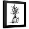 thumbnail image 1 of OnRei 15x18 Black Modern Framed Museum Art Print Titled - Inked In A Vase, 1 of 5