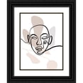 thumbnail image 1 of OnRei 15x18 Black Ornate Wood Framed with Double Matting Museum Art Print Titled - Scribble Face With Color, 1 of 4