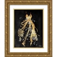 thumbnail image 1 of OnRei 15x18 Gold Ornate Wood Framed with Double Matting Museum Art Print Titled - Gold Dress White Dots Three, 1 of 4