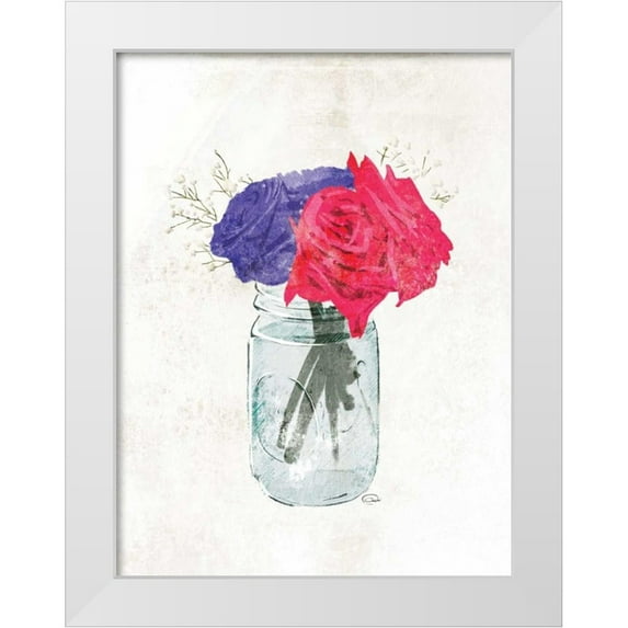 OnRei 15x18 White Modern Wood Framed Museum Art Print Titled - Beauty In A Jar