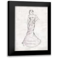 thumbnail image 1 of OnRei 17x24 Black Modern Framed Museum Art Print Titled - Fashion Dress, 1 of 5