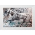 thumbnail image 1 of OnRei 18x13 White Modern Wood Framed Museum Art Print Titled - Pushing Through, 1 of 4