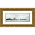 thumbnail image 1 of OnRei 18x9 Gold Ornate Wood Framed with Double Matting Museum Art Print Titled - New York State Of Mind, 1 of 4