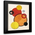 thumbnail image 1 of OnRei 19x24 Black Modern Framed Museum Art Print Titled - Organic Circles, 1 of 5