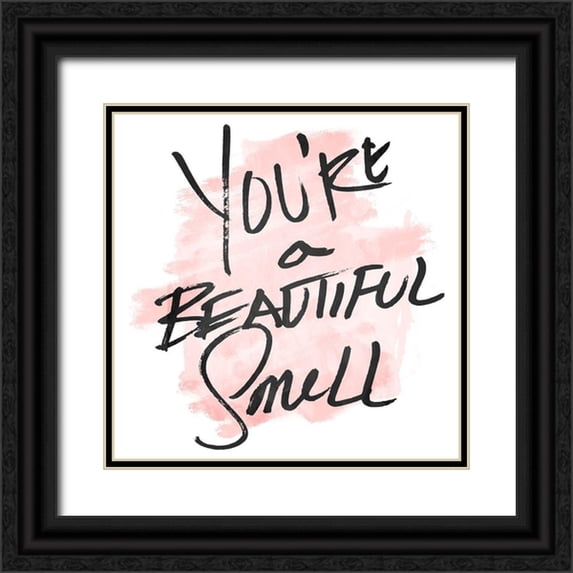 OnRei 20x20 Black Ornate Wood Framed with Double Matting Museum Art Print Titled - Beautiful Smell