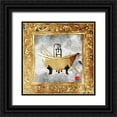 thumbnail image 1 of OnRei 20x20 Black Ornate Wood Framed with Double Matting Museum Art Print Titled - Golden Bath Kiss, 1 of 4