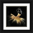 thumbnail image 1 of OnRei 20x20 Black Ornate Wood Framed with Double Matting Museum Art Print Titled - Golden Dress Puff, 1 of 4