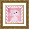 thumbnail image 1 of OnRei 20x20 Gold Ornate Wood Framed with Double Matting Museum Art Print Titled - Pink Pooch, 1 of 4