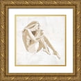 thumbnail image 1 of OnRei 20x20 Gold Ornate Wood Framed with Double Matting Museum Art Print Titled - SKETCH PASSION, 1 of 4
