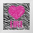 thumbnail image 1 of OnRei 20x20 White Modern Wood Framed Museum Art Print Titled - ANIMAL HEART, 1 of 4