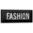 thumbnail image 1 of OnRei 24x11 Black Modern Framed Museum Art Print Titled - Fashion Sign, 1 of 5