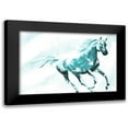 thumbnail image 1 of OnRei 24x17 Black Modern Framed Museum Art Print Titled - Running Horse Paint, 1 of 5