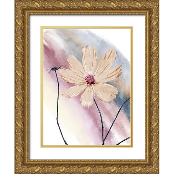 OnRei 25x32 Gold Ornate Wood Framed with Double Matting Museum Art Print Titled - Mood Plants Mate