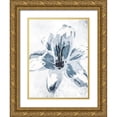 thumbnail image 1 of OnRei 25x32 Gold Ornate Wood Framed with Double Matting Museum Art Print Titled - Sketched Cool Flower, 1 of 4