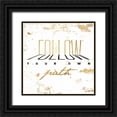 thumbnail image 1 of OnRei 26x26 Black Ornate Wood Framed with Double Matting Museum Art Print Titled - Follow Gold, 1 of 4