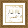 thumbnail image 1 of OnRei 26x26 Gold Ornate Wood Framed with Double Matting Museum Art Print Titled - Follow Gold, 1 of 4