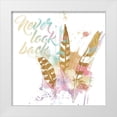thumbnail image 1 of OnRei 26x26 White Modern Wood Framed Museum Art Print Titled - Never Look Back, 1 of 4