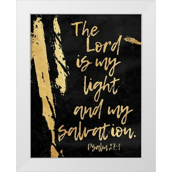 OnRei 26x32 White Modern Wood Framed Museum Art Print Titled - Salvation