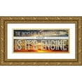 thumbnail image 1 of OnRei 32x15 Gold Ornate Wood Framed with Double Matting Museum Art Print Titled - Bicycle, 1 of 4